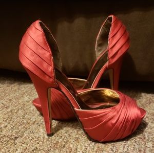 Marco Santi Satin Look Heels RED